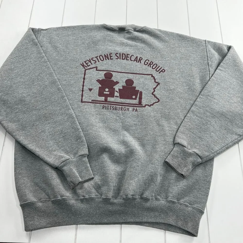 Keystone Sidecar Group Jerzees Crewneck Sweatshirt Size large Pittsburg PA - Picture 3 of 6